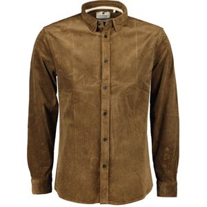 Anerkjendt Overhemd Leif Corduroy Bruin - Maat M - Heren - Overhemden Casual