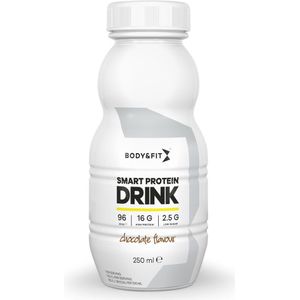 Body & Fit Smart Protein Drinks - Sportdrank - Proteïneshake / Eiwitshakes - Chocolade - 1 tray (6 stuks)