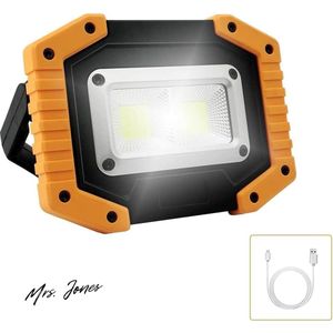 Mrs. Jones Draagbare LED Werklamp COB 30 W - Draagbaar - Oplaadbaar .
