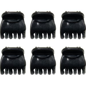 Zenner - Haarklem mini zwart - 6 haarklemmetjes klein - haarklemmen - haarclips - black