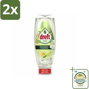 Dreft – Bergamot & Gember – Afwasmiddel – 730 ml - Voordeelverpakking - 2 stuks - Biologisch afbreekbaar afwasmiddel - Schuimende vaatwas