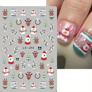 Kerst nagelstickers / Kerstnagels / Kerst stickers voor op nagels / Kerstman op je nagel / Nailart / Hippe nagels