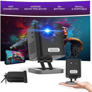 Zenwire C1000 - Mini DLP Projector - Draagbare - 5400 lm - 12000:1 - 4K - WiFi 2.4/5 GHz - Android 9.0