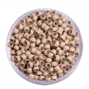 Micro nano ring-Extension-Blond haar-Haarring-Aluminium silicone micro ring, Haar reparatie