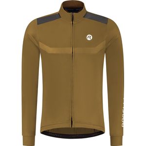 Rogelli Mono Fietsshirt Heren- Wielershirt met Lange Mouwen - Bruin - Maat S