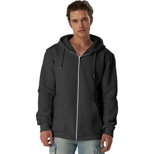Smith & Solo hoodie heren met rits - vest met capuchon - sweatvest - Antraciet S
