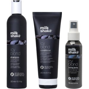 Milk_Shake Icy Blond Shampoo 300ml + Conditioner 250ml + Toning Spray 100ml