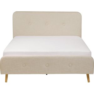 RENNES - Tweepersoonsbed - Beige - 140 x 200 cm - Polyester