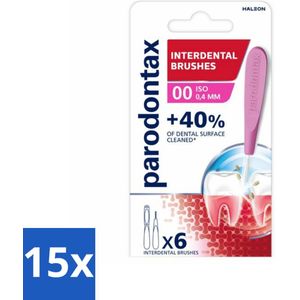 15 x Parodontax Interdentale Ragers Size 0 6 stuks per verpakking - Interdentale Ragers - Tandenragers - Tandvleesverzorging - Tandplak Verwijderen - Interdentale Reiniging