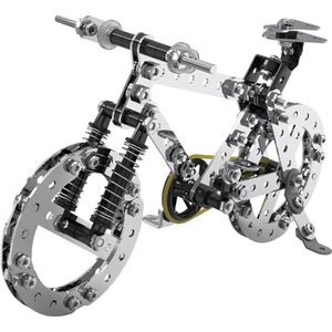 Metaal 3D Bouwpakket - Miniatuurfiets (138 Delen) | Beginnersvriendelijk | Realistisch Model