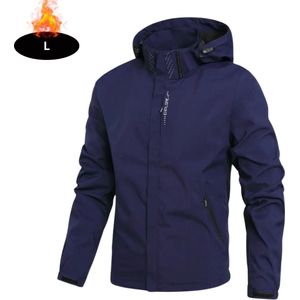 Nivard Windjas Heren - Parka - Lente & Herfst - Jas - Volwassen - Windjack - Windbreaker - Outdoor - Marineblauw - S