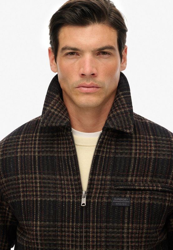 Superdry Tussenjas  roestbruin / donkerbruin / kaki