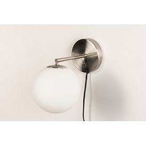 Lumidora Wandlamp 74130 - G9 - Zwart - Wit - Staalgrijs - Staal