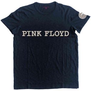 Pink Floyd - Logo & Prism Heren T-shirt - S - Blauw