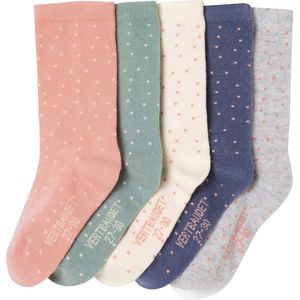 Vertbaudet - Set van 5 - Huissokken - Multicolor - 70% Katoen, 27% Polyamide, 3% Elastaan