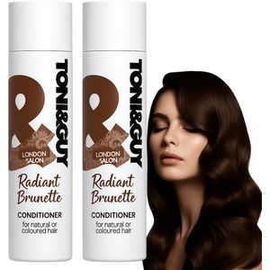 Toni & Guy Brunette Conditioner - 2 x 250ml - Cremespoeling - Haar Conditioner - Haarverzorging