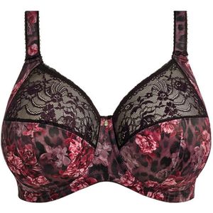 Elomi niet-voorgevormde beugelbh Morgan zwart/fuchsia