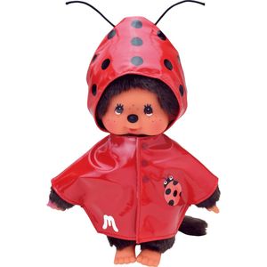 Monchhichi knuffelpop kleren Fashion Rode Regenjas Met Lieveheersbeestje