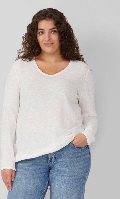 s.Oliver - T-Shirt - V-hals - Jersey - Casual