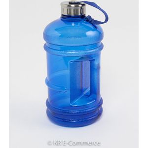 Waterfles | XXL Bidon (2.2L) | Drinkfles | Bidon | Fitness | Waterfles 2.2 Liter - Blauw