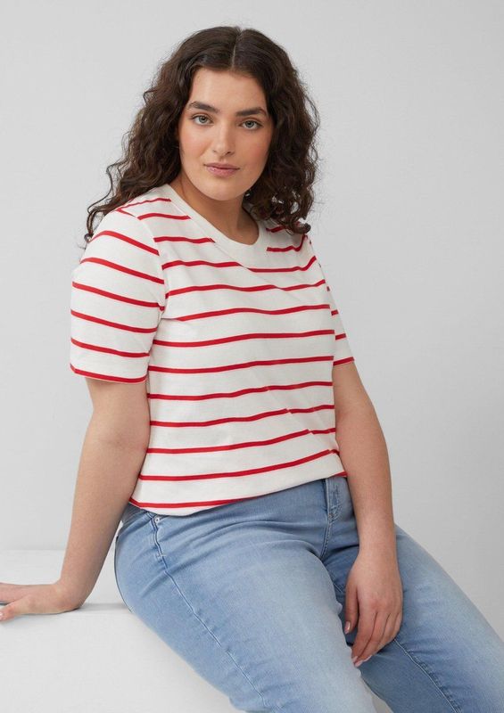 s.Oliver - T-Shirt - Cropped - Katoen