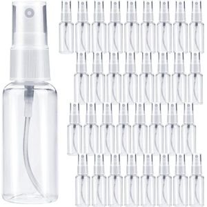 TOVBMUP Kleine sprayfles - 30 ml - Verpakking van 35 - Mini plastic navulbare parfumverstuiver - Lege sprayfles - Parfumfles - Navulbare draagbare transparante sprayfles - Geschikt voor lichaamsverzorging Vloeibare cosmetica