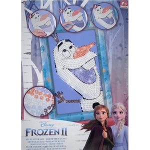 Frozen - Glitter Art - Olaf - Daimond Pailetten -  Lijst - Frozen ll - Disney