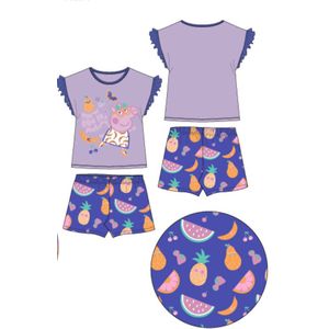 Peppa Pig Pyjamaset Katoen Paars Maat 98