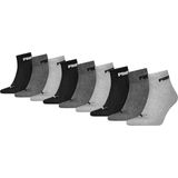 Puma Quartersokken Cushioned New Generation - 9 paar - Grey - Maat 35/38