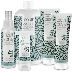 Australian Bodycare 5 Mondverzorgingsproducten - Voor een Goede Mondhygiëne en Behandeling van Parodontitis en Schimmel
