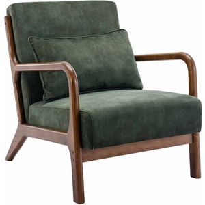 sweeek - Velours fauteuil lorens, 65x80x79cm