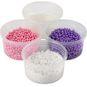 Creotime Parelfoamklei Paars/roze/wit 4-delig