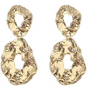 The Jewellery Club - Jolie earrings gold - Oorbellen - Dames oorbellen - Statement oorbellen - Goud - Feestelijk - 8,7 cm