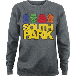 South Park Sketched Girly Sweatshirt Damen Heather-Medium-Grey-S