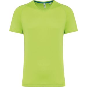 SportT-shirt Heren XL Proact Ronde hals Korte mouw Lime 100% Polyester