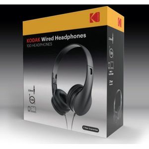 Kodak - 100 Headphones - Wired On-ear Headphone - Bedrade On-ear Koptelefoon - 3.5MM - 1.2M