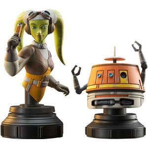 Star Wars Rebels Bust 2-Pack Hera & Chopper 15 cm