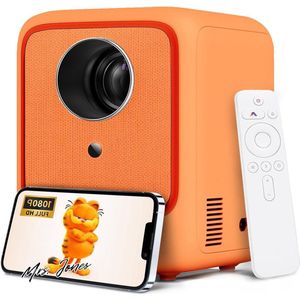 Mrs. Jones Mini Beamer - 1080P - BT5.0 - Android OS - Oranje