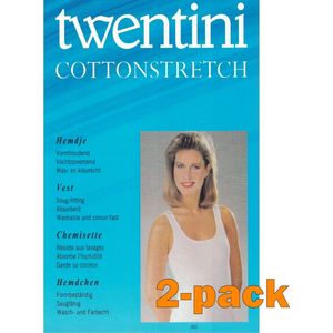 Twentini dames hemden Ankie | 2-pack | MAAT M | wit