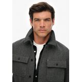 Superdry - Merchant Visgraat Overshirt - Heren - Lange mouwen shirts