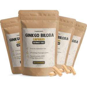 Cupplement - Ginkgo Biloba Capsules - 240 Stuks - 120 MG per Capsule - Vegan