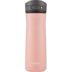 Contigo Jackson Chill drinks bottle, large BPA-free stainless steel water bottle, 100 % leakproof, keeps drinks cool for up to 24 hours; insulated bottle for sports, cycling, jogging, hiking, 590 ml | Pink Lemonade