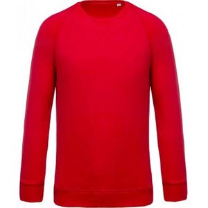 Kariban Heren Organische Raglan Sweatshirt (Rood)