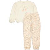 Quapi meisje pyjama set off white Sketch Orange Kers maat 86