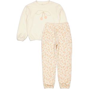 Quapi meisje pyjama set off white Sketch Orange Kers maat 86