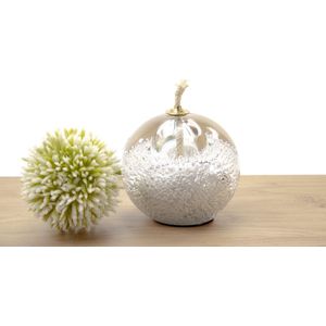 Mini urn - Urn - Doorzichtige Urn - As Zichtbaar - Olielamp - Wit