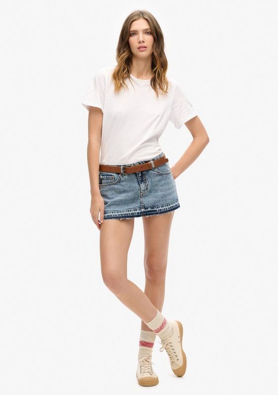 Superdry - W7210317A - Korte Rok - Denim