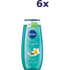 6x NIVEA Shower Frangipani & Oil douchegel 250 ml