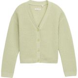 Tom Tailor - Vest - Seed green - Met V-hals en Knoopsluiting