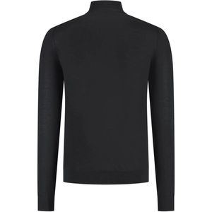 Malelions - Trui Zwart Malelions Premium Merino Half Zip Zwart Mp1-aw25-05